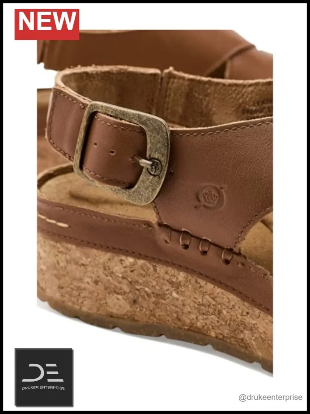 Born Kavala Sandal Women's Platform Wedge Leather Cork Outsole